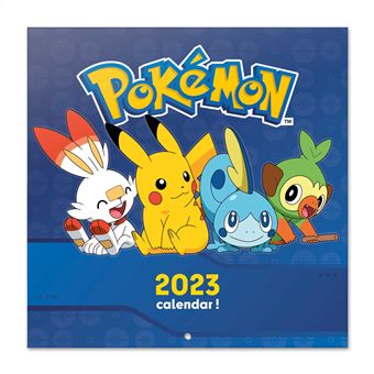 Calendrier mural 2023 Les Pokémon