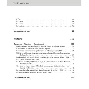 Prêt(e) pour le bac L toutes les matières