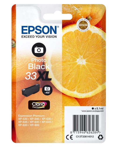 Cartouche d'encre Epson Orange noir photo XL