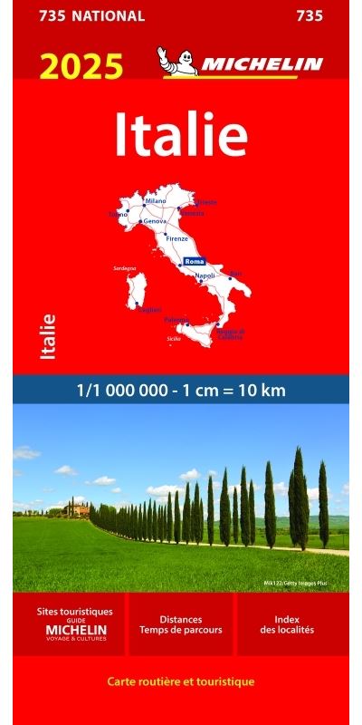 Carte Italie 2017 Michelin