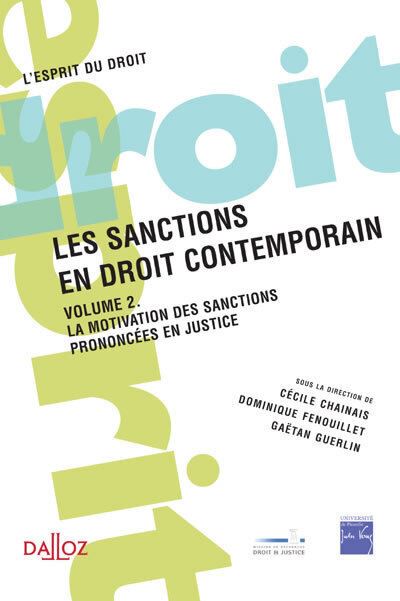 Les sanctions en droit contemporain - 1ère édition