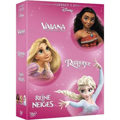 DVDFr - Vaiana, la légende du bout du monde + La Reine des neiges + La Reine  des neiges 2 + Raiponce - Coffret 4 films - DVD
