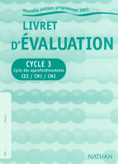 Livret évaluation ce1 2023