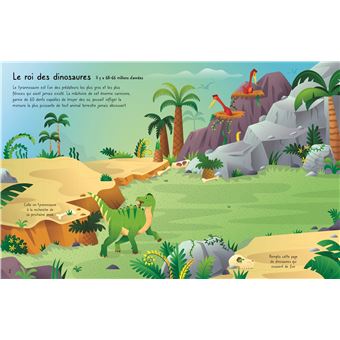 Le tyrannosaure... et plein d'autres grands dinosaures - Premiers autocollants