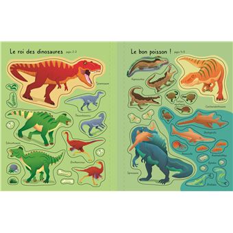Le tyrannosaure... et plein d'autres grands dinosaures - Premiers autocollants