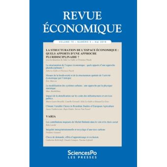 Revue économique 70-3, mai 2019 - La Structuration de l'espa