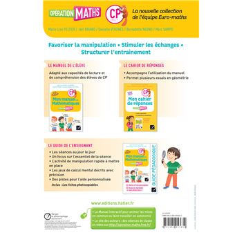 Opération Maths CP Éd.2019 - Manuel