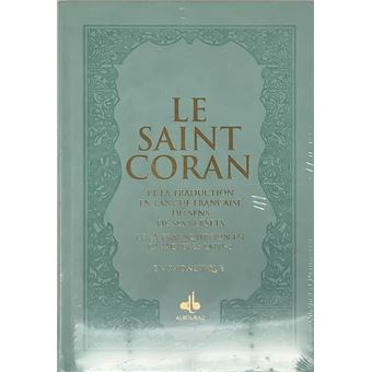 Saint Coran, couverture daim vert clair