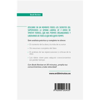 La semana laboral de 4 horas de Timothy Ferriss (Análisis de la obra)