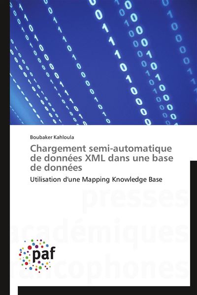 Chargement semi-automatique de données xml dans une base de données