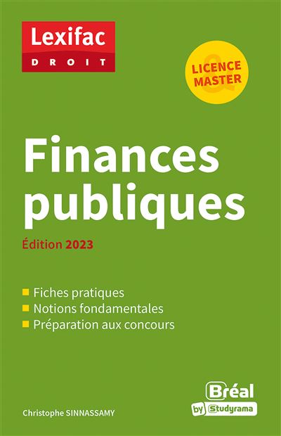 Finances Publiques Édition 2022 - Broché - Christophe Sinnassamy - Achat  Livre | Fnac