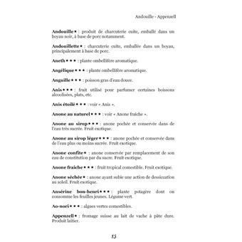 Dictionnaire alimentaire du régime sans lactose