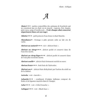 Dictionnaire alimentaire du régime sans lactose