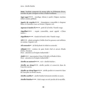 Dictionnaire alimentaire du régime sans lactose