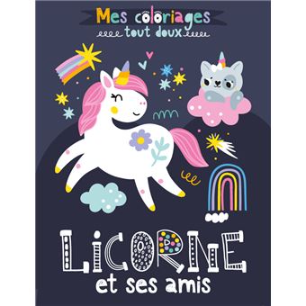 Mes coloriages tout doux - licorne et ses amis