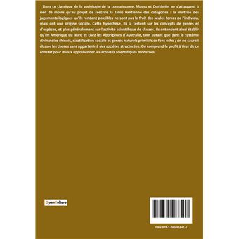 De quelques formes de classification