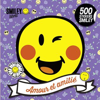 500 stickers Smiley - Amour et amitié