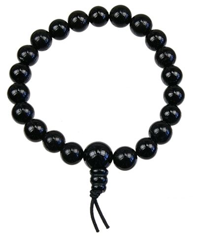 BRACELET MALA TIBETAIN - ONYX NOIR