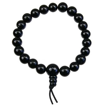 Bracelet mala tibétain - Onyx Noir