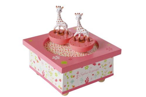Boîte à musique en bois Sophie la Girafe Trousselier