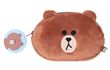Trousse peluche Line Friends Brown