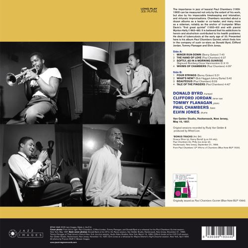 洋楽 LP Paul Chambers Quintet Paul Chambers Paul Chambers Quintet With Donald Byrd, Cliff Jordan, Tommy