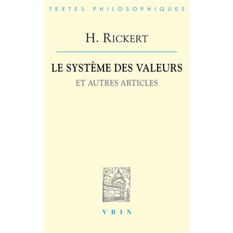 Le système des valeurs et autres articles