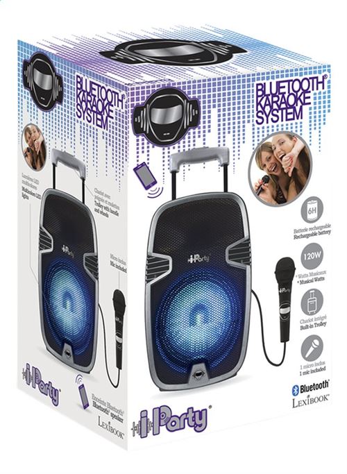 Lexibook - Trolley Karaoké Lumineux Bluetooth