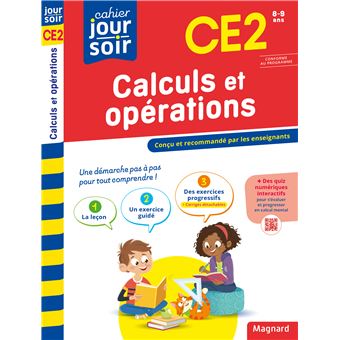 Calculs et opérations CE2 - Nouveau Cahier du jour Cahier du soir