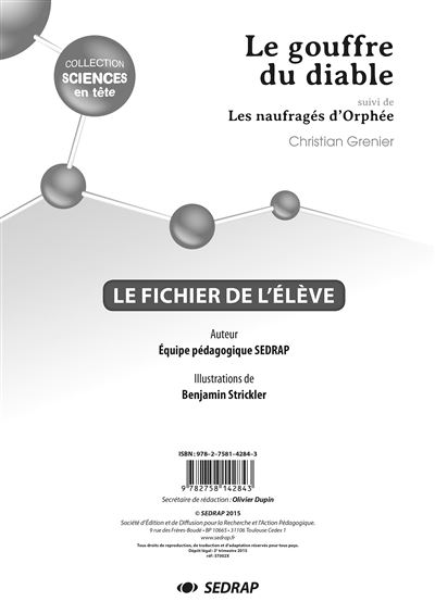 Gouffre du diable - fichier -  Collectif - broché