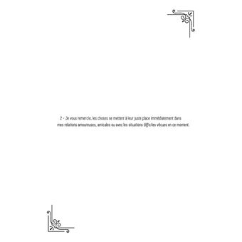 Livre de phrases positives et fétiches