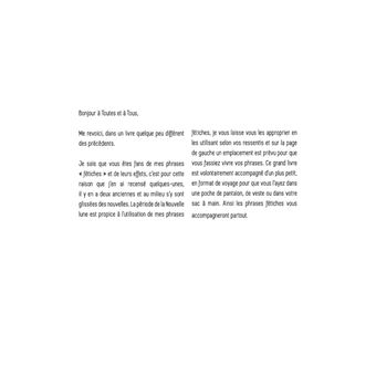 Livre de phrases positives et fétiches