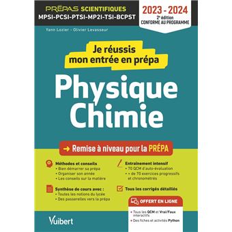 Je réussis mon entrée en prépa scientifique. Physique-Chimie 2023-2024