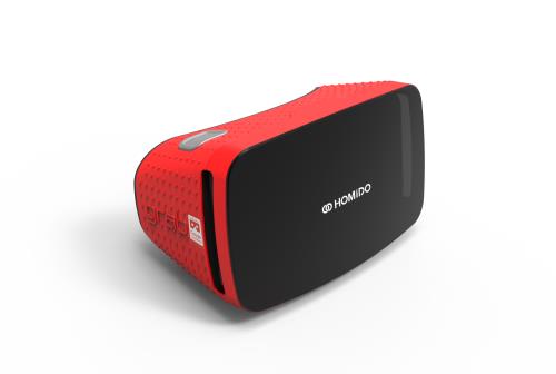 Casque de réalité virtuelle Homido Grab Rouge pour smartphones