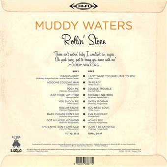 Rollin' Stone Édition Limitée Vinyle Bleu - Muddy Waters - Vinyle