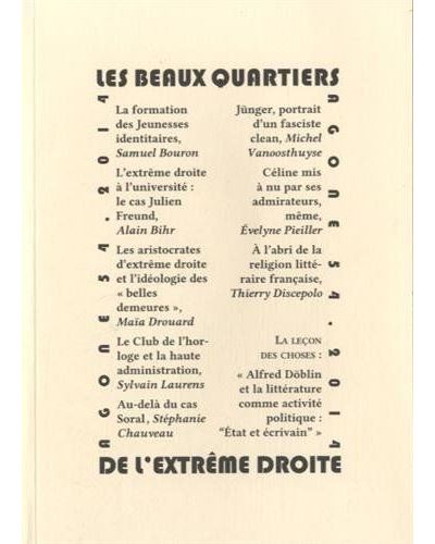 Les beaux quartiers de l'extrême droite