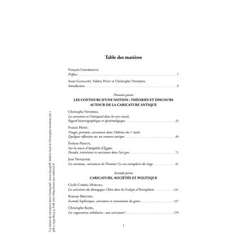 La notion de caricature dans l'Antiquité