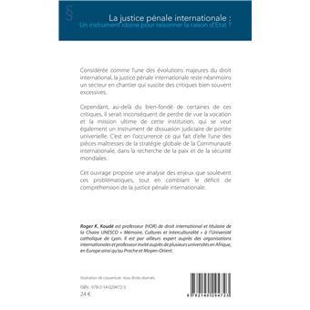 La justice pénale internationale