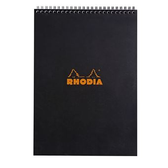 Bloc Rhodia NotePad A4 Ligné 80 Feuilles 21 x 29,7 cm Noir - Cahier Petit  Format - Achat & prix