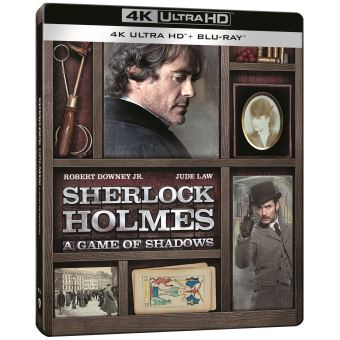 Sherlock HolmesSherlock Holmes Jeu d'ombres Steelbook Blu-ray 4K Ultra HD