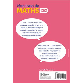 De l'école à la maison Maths CE2  - Ed. 2021 Mon livret de Maths CE2