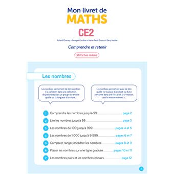 De l'école à la maison Maths CE2  - Ed. 2021 Mon livret de Maths CE2