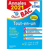 Annales Bac 2021 Tout-En-Un Bac STMG (CONTRÔLE CONTINU + ENSEIGNEMENT DE SPECIALITE)