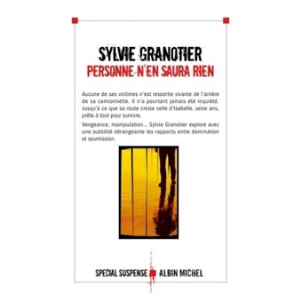 Couverture : Personne n'en saura rien