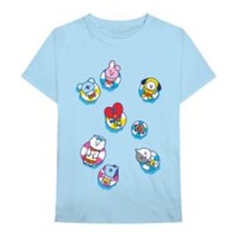 T-Shirt Unisex BTS BT21 Bon Voyage Bleu