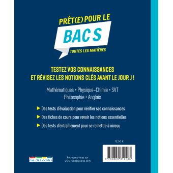 Prêt(e) pour le bac S toutes les matières
