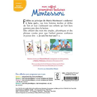 Mon coffret premieres lectures Montessori - Suzi observe la lune - niveau 1