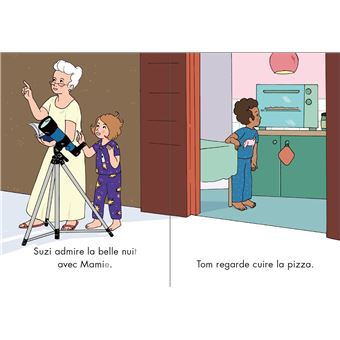 Mon coffret premieres lectures Montessori - Suzi observe la lune - niveau 1