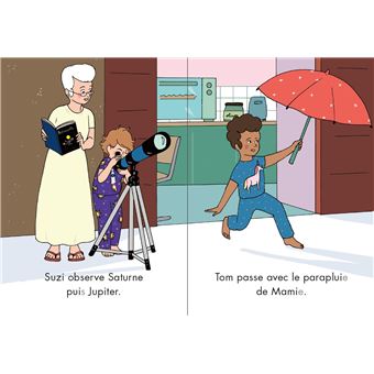 Mon coffret premieres lectures Montessori - Suzi observe la lune - niveau 1