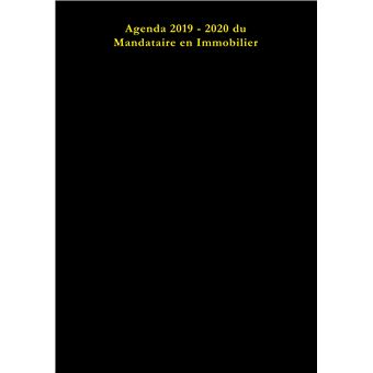 Agenda du Mandataire en Immobilier 2019 - 2020 IAD
